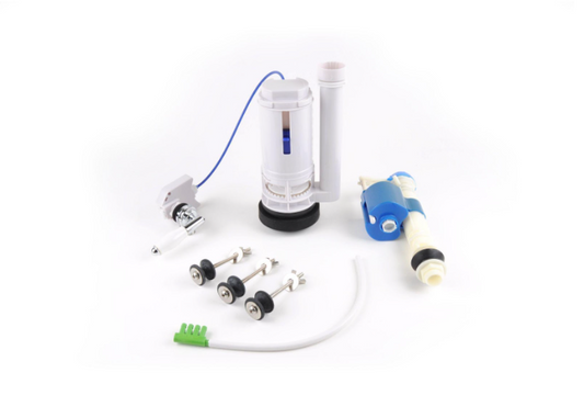 2” Dual Flush Complete Conversion Kit and Overflow Water Conserver – with Metal/Ceramic Handle